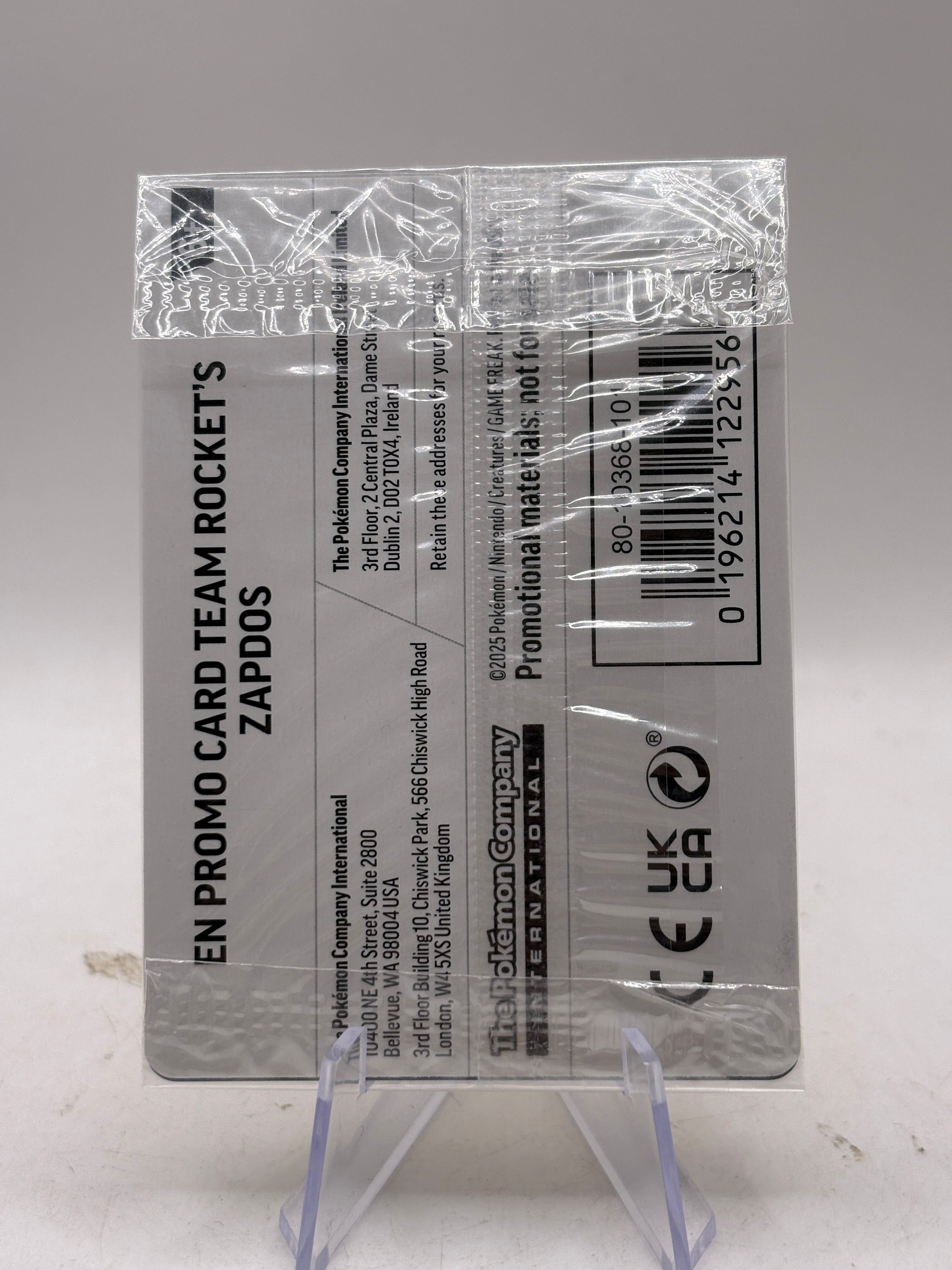 Team Rocket's Zapdos (EB Games Exclusive) Sealed - 070/182 Holo Pokemon NM FRENLY BRICKS - Open 7 Days